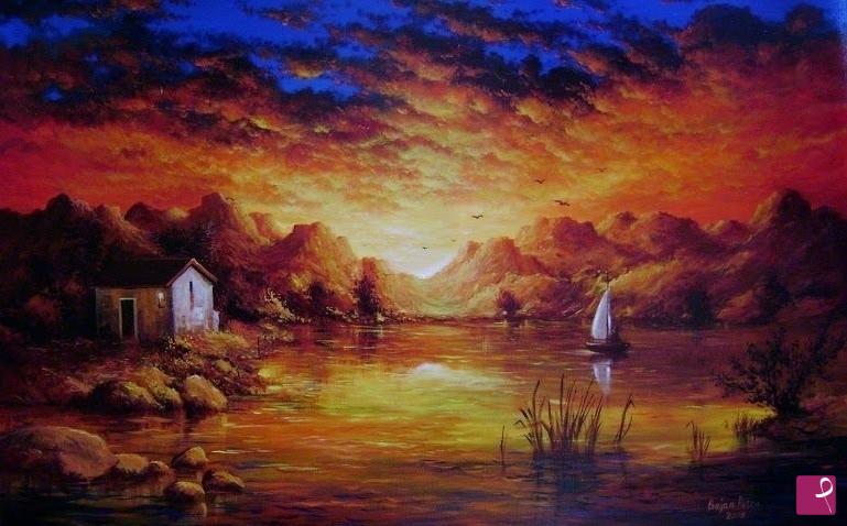 quadri in vendita online - Tramonto