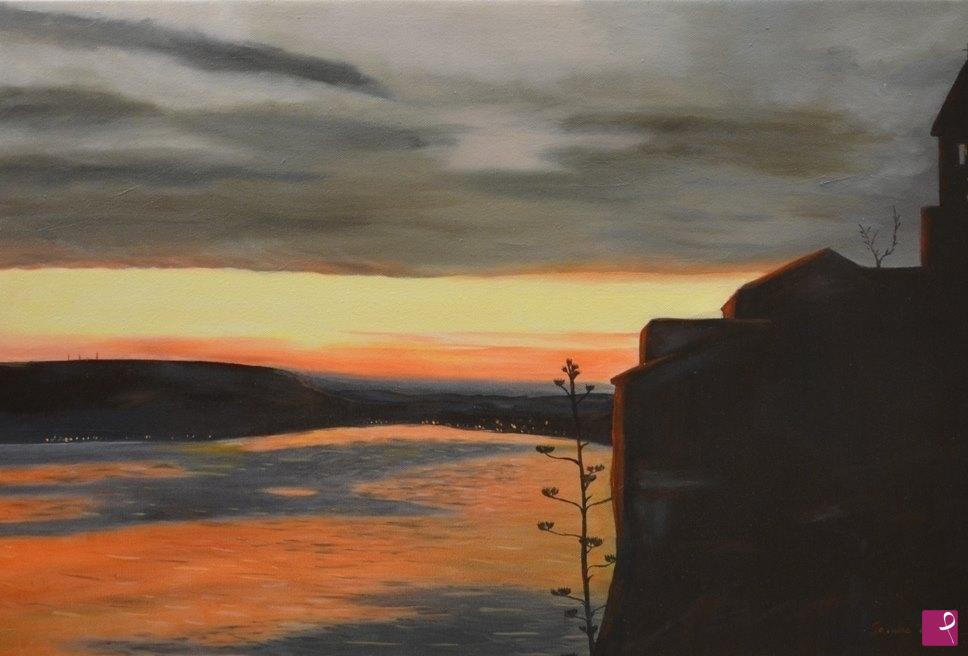 quadri in vendita online - TRAMONTO A RAB