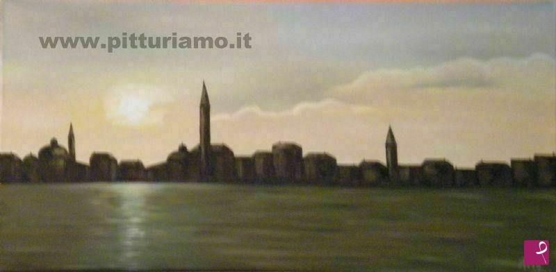 quadri in vendita online - TRAMONTO A VENEZIA 2