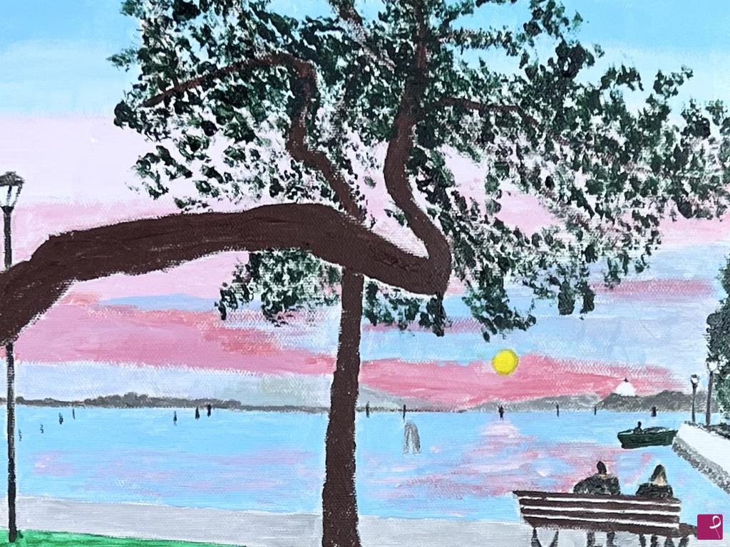 quadri in vendita online - TRAMONTO A VENEZIA