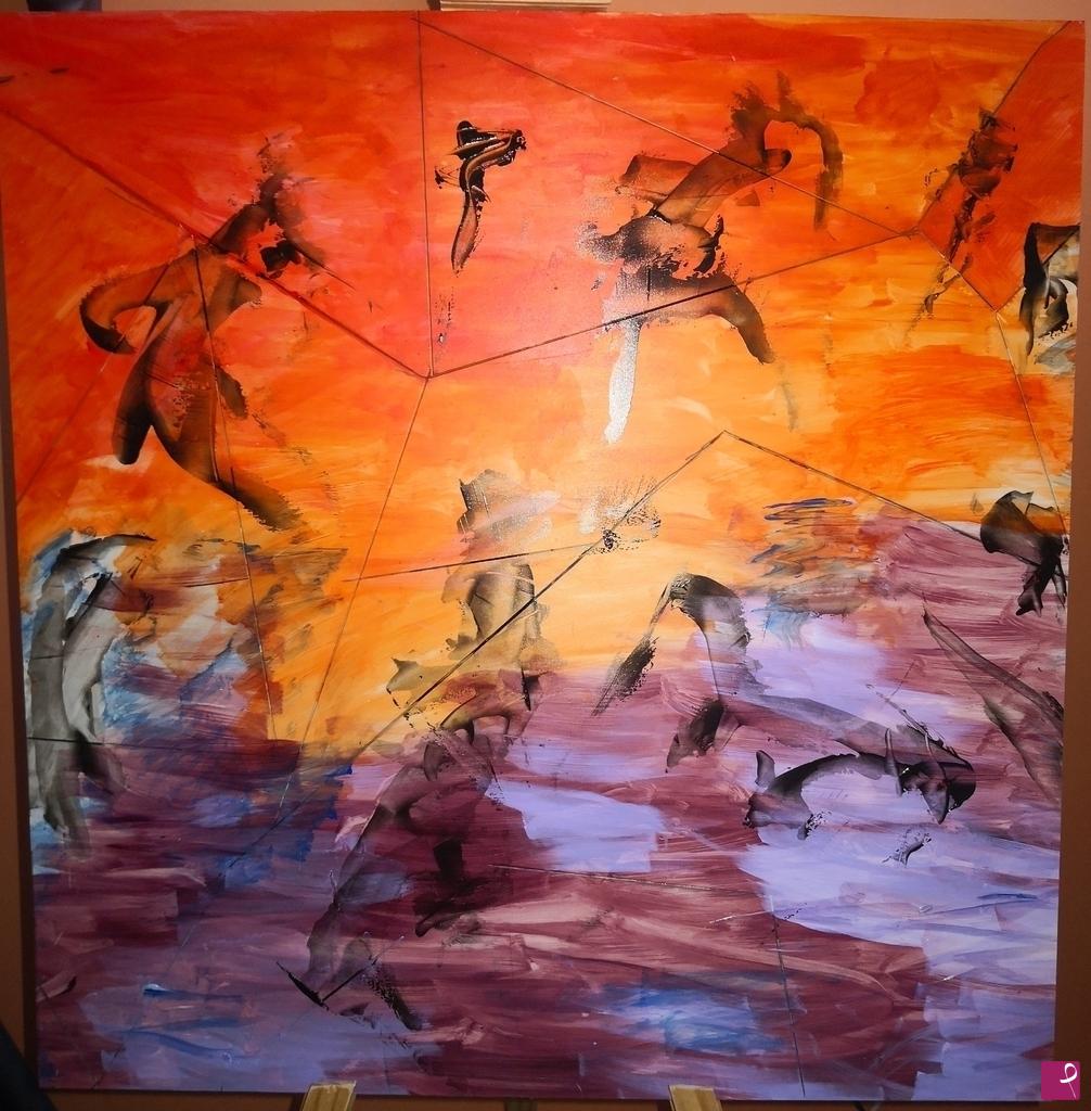 quadri in vendita online - Tramonto al mare