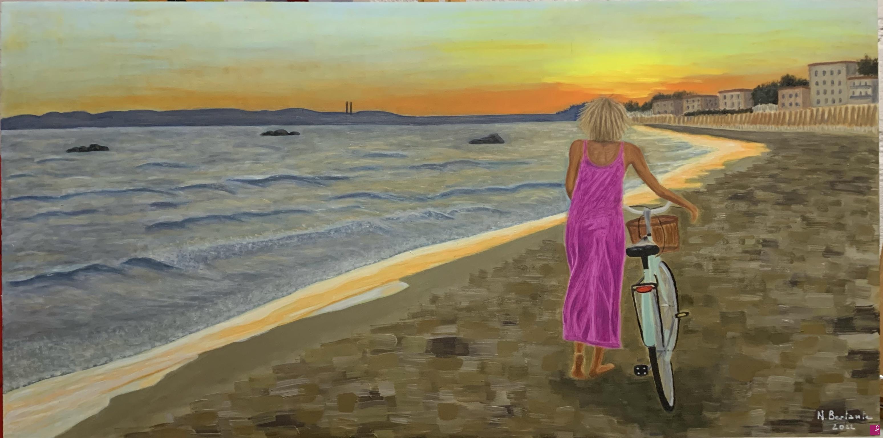 quadri in vendita online - TRAMONTO AL MARE