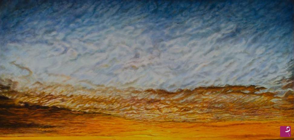 quadri in vendita online - Tramonto al mare