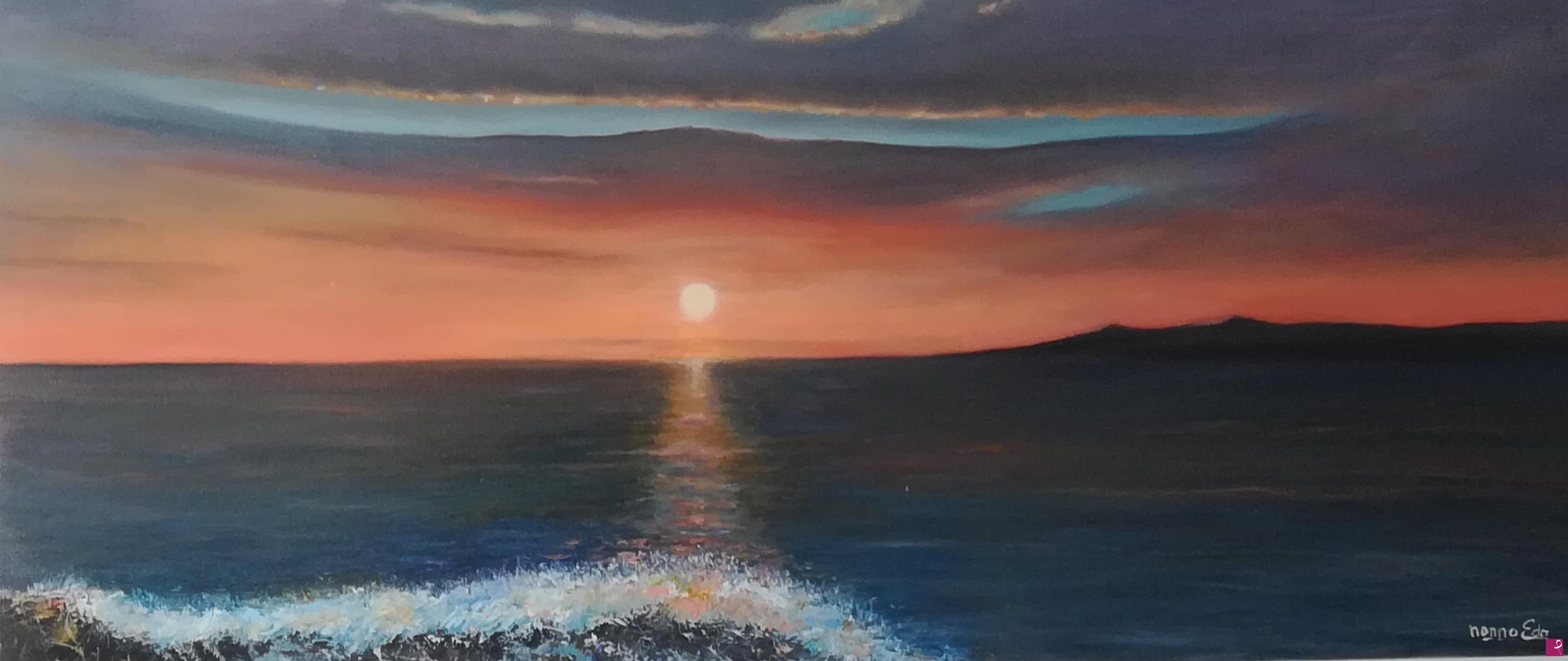 quadri in vendita online - tramonto al mare