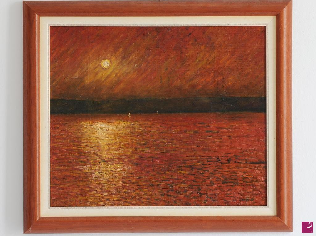 quadri in vendita online - Tramonto (Berlino 1980) 
