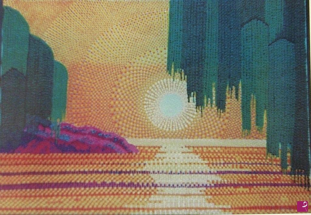 quadri in vendita online - Tramonto con salici piangenti
