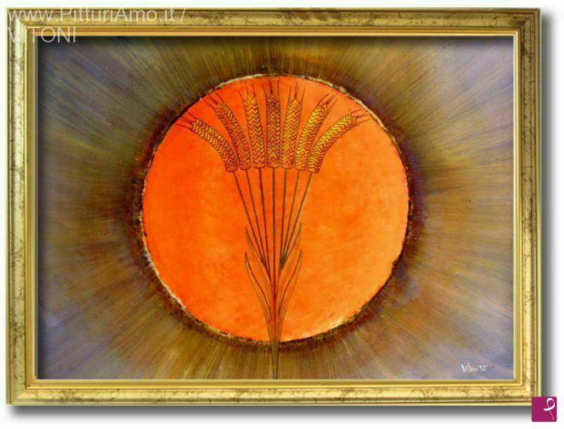 quadri in vendita online - " TRAMONTO D'ESTATE SUL FORMICOSO "