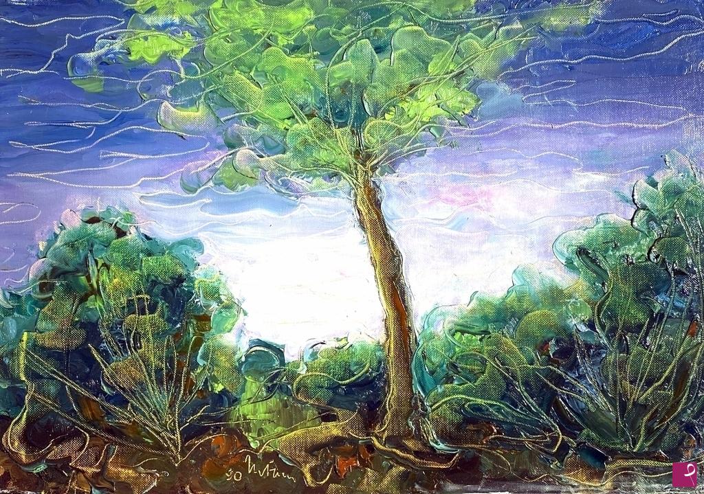 quadri in vendita online - Tramonto di fiaba