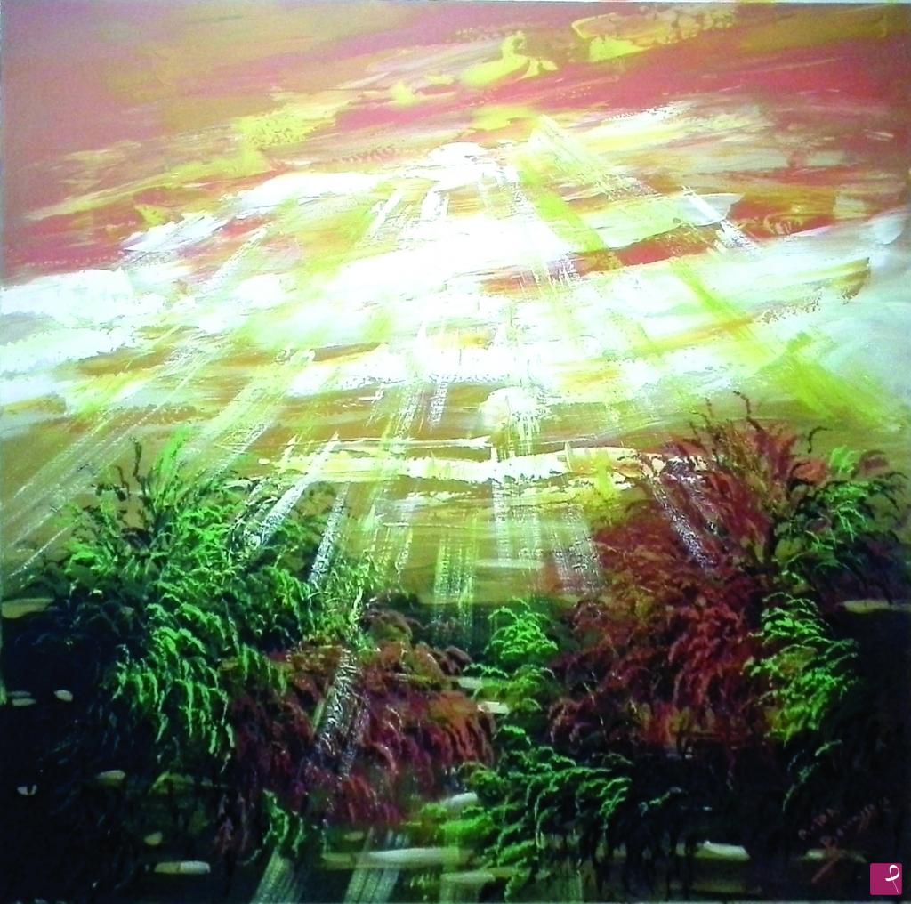quadri in vendita online - Tramonto di luce