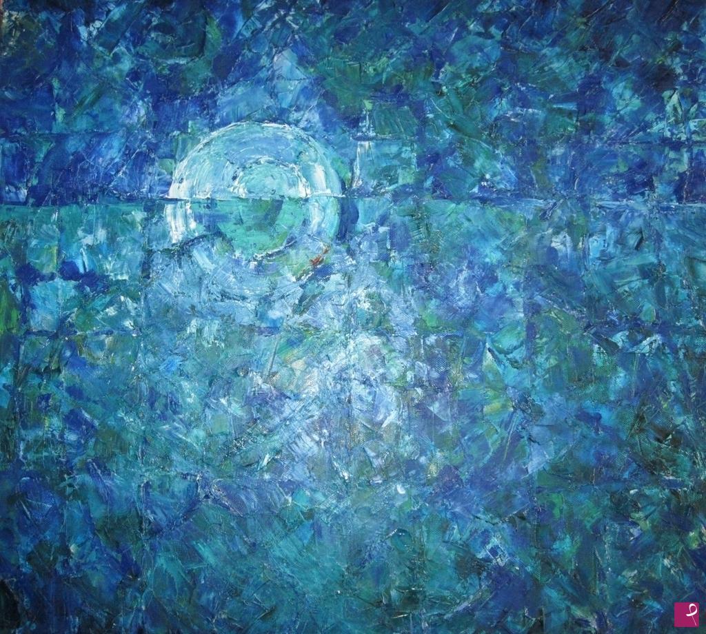 quadri in vendita online - Tramonto di luna