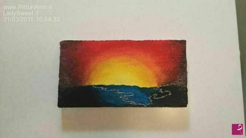 quadri in vendita online - Tramonto di mezza estate