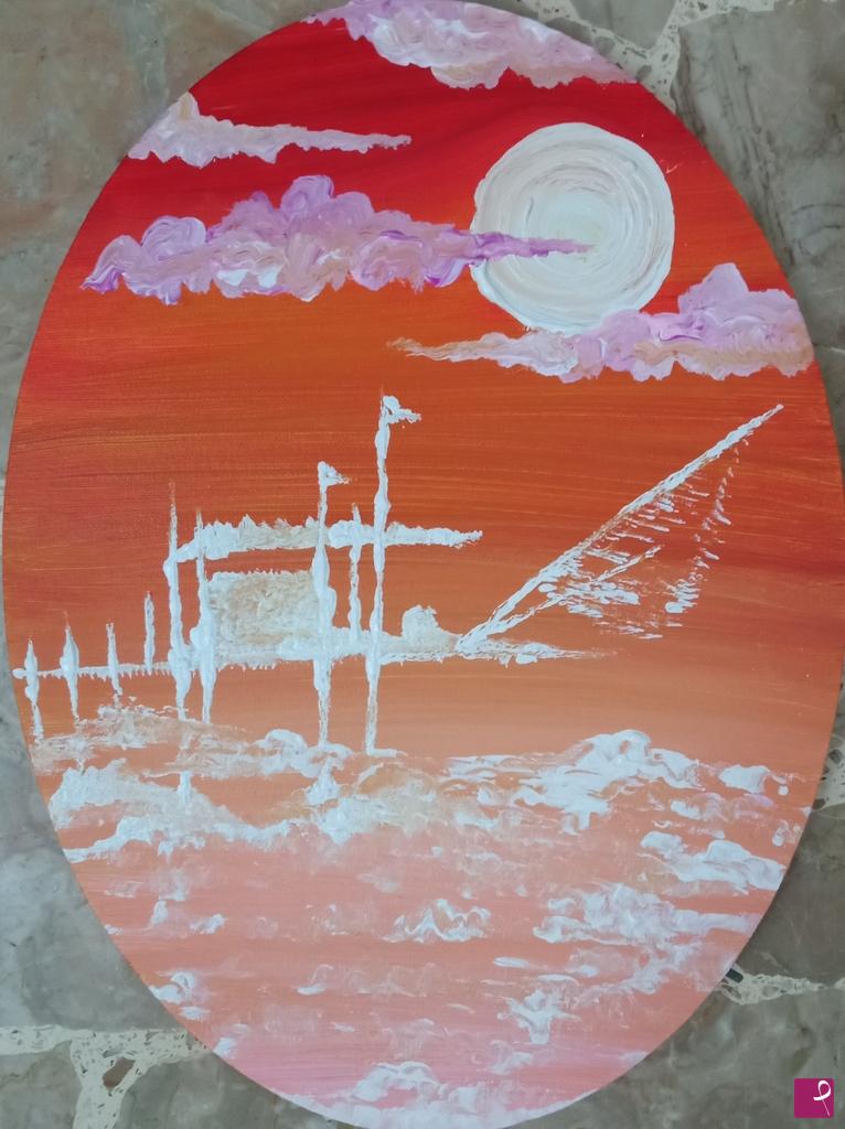 quadri in vendita online - Tramonto dolce