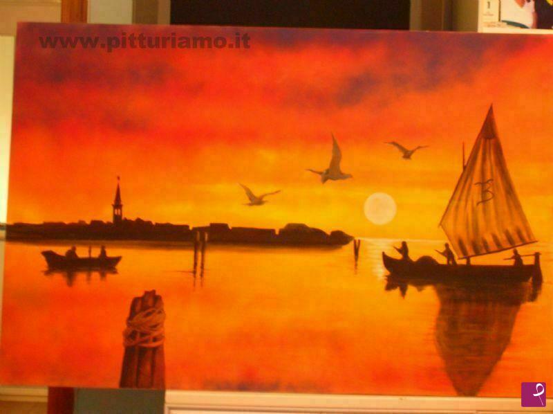 quadri in vendita online - tramonto gradese