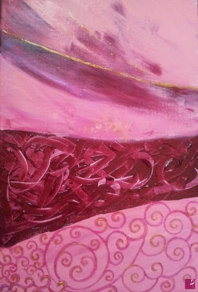 quadri in vendita online - tramonto in rosa