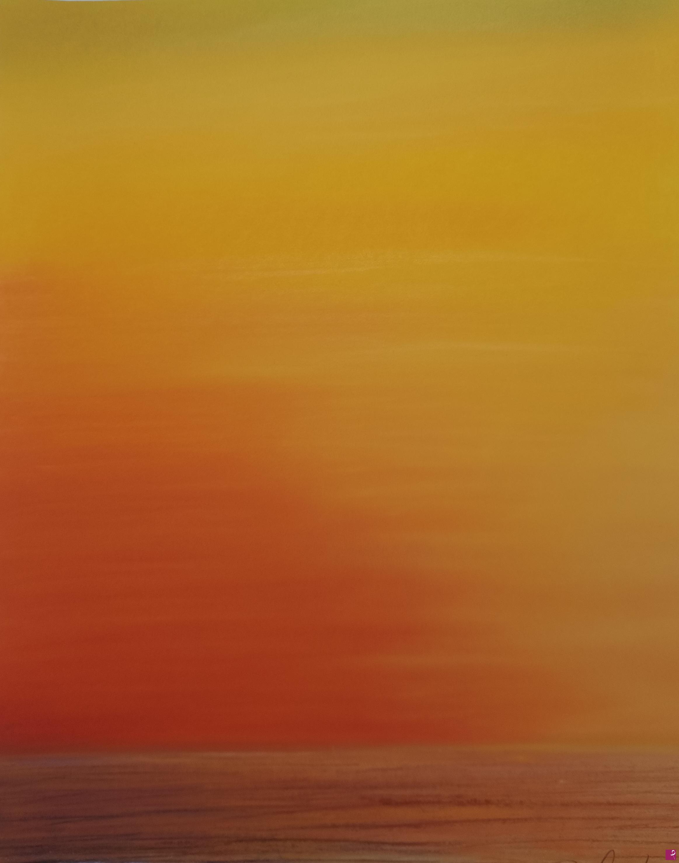 quadri in vendita online - Tramonto in rosso