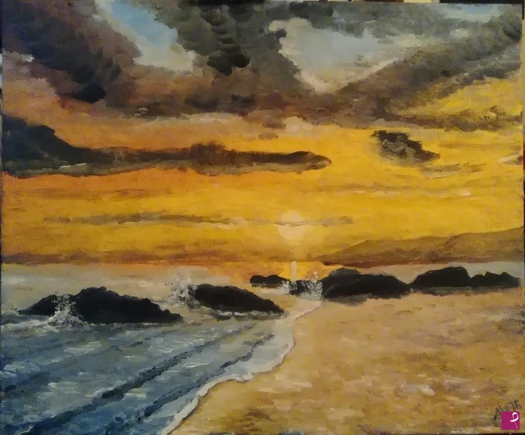 quadri in vendita online - tramonto incerto