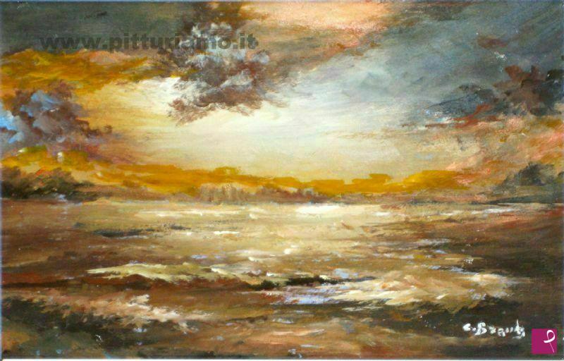 quadri in vendita online - tramonto infuocato