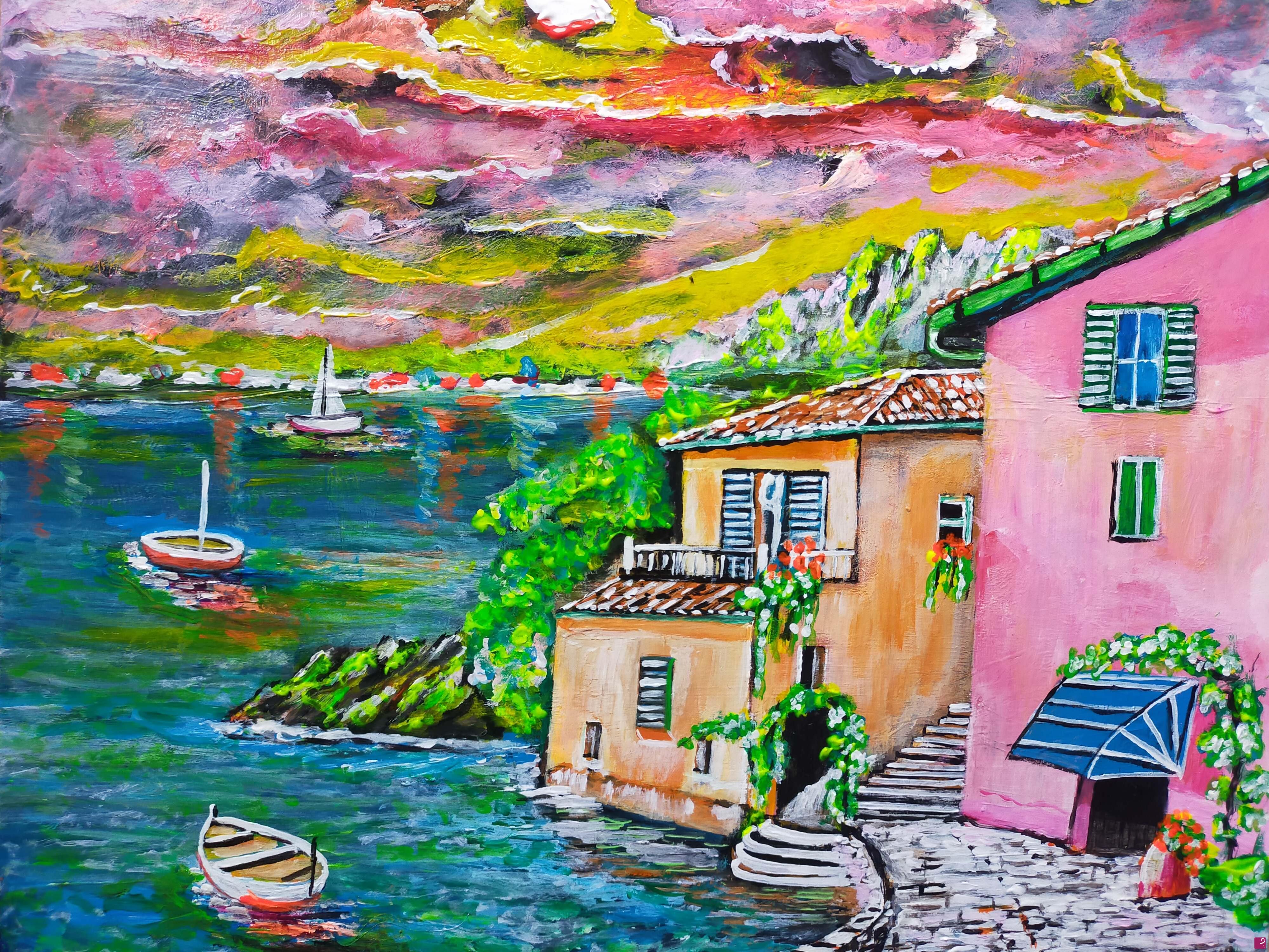 quadri in vendita online - "TRAMONTO ITALIANO "