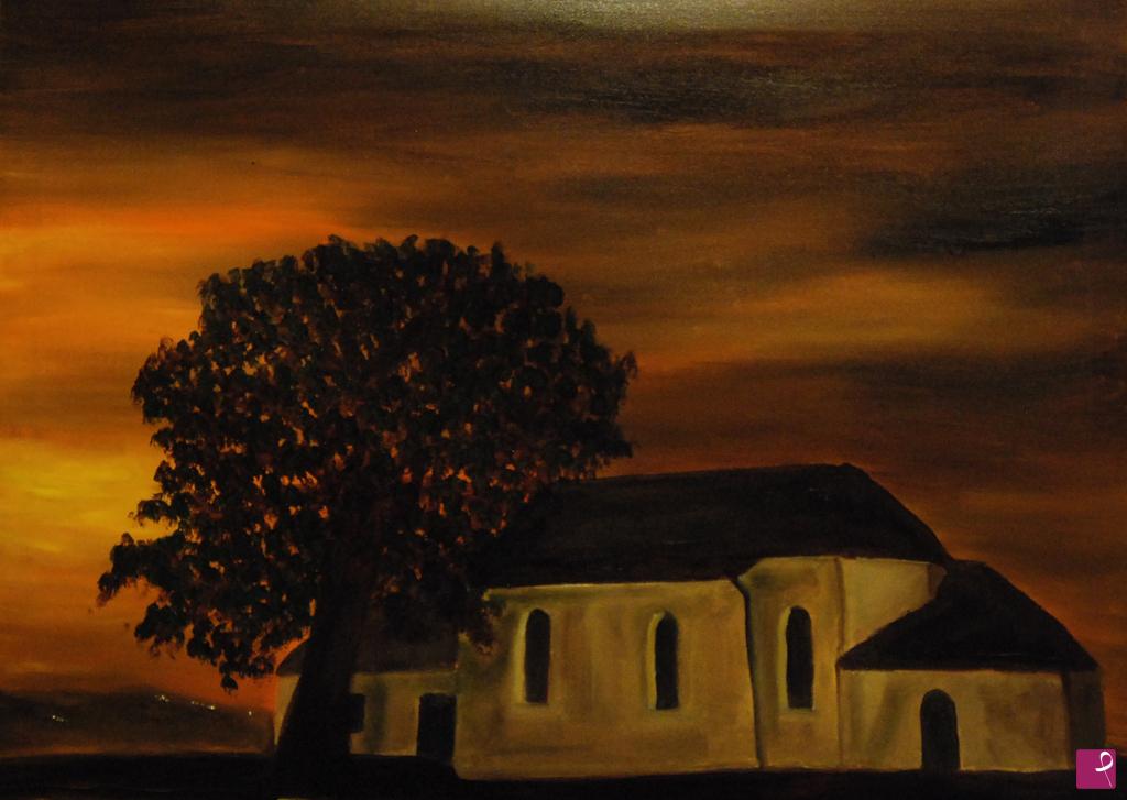 quadri in vendita online - Tramonto maremmano