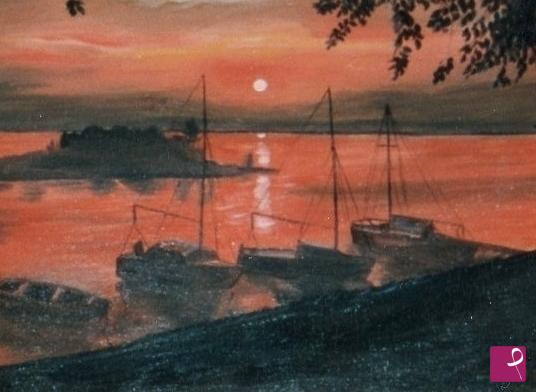 quadri in vendita online - TRAMONTO MARINO