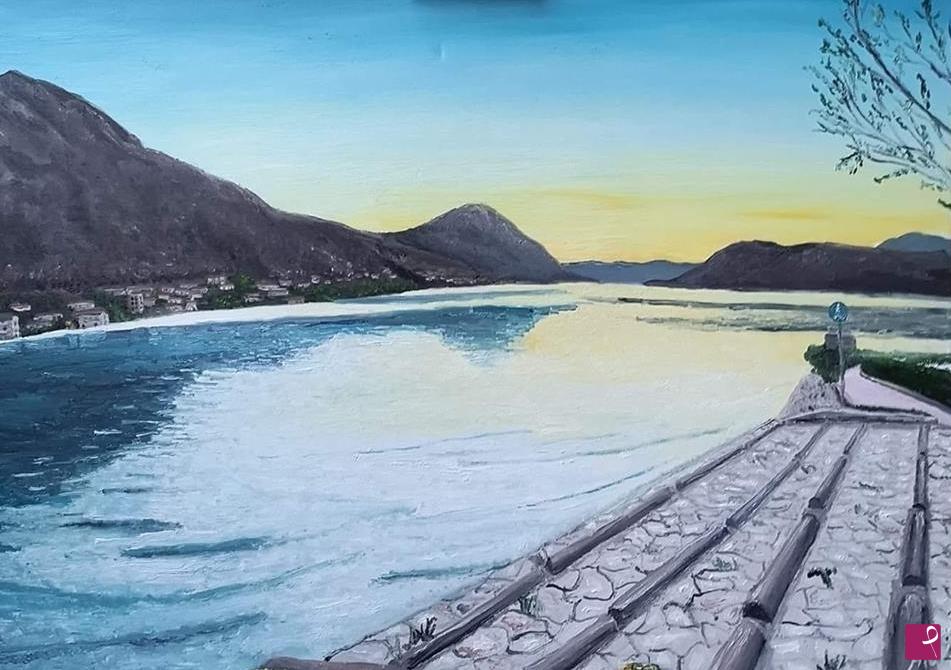 quadri in vendita online - tramonto omegnese