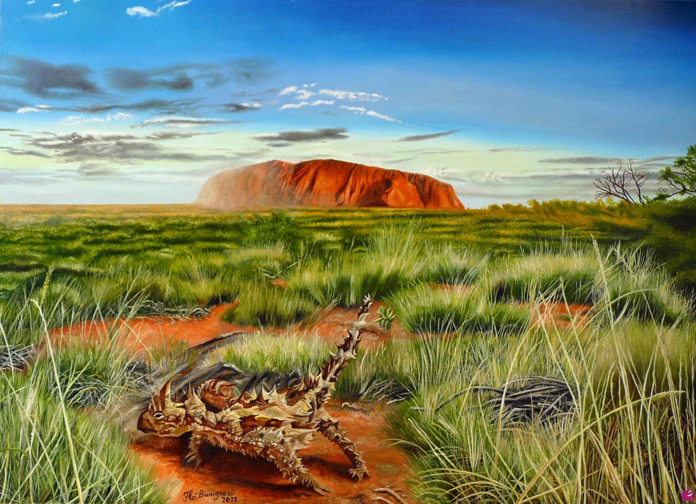 quadri in vendita online - tramonto su Uluru