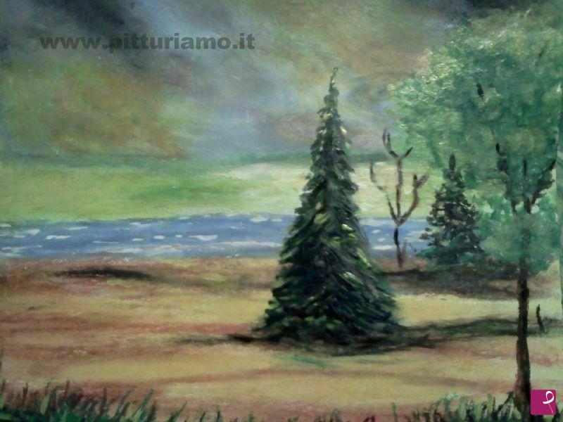 quadri in vendita online - tramonto sul fiume