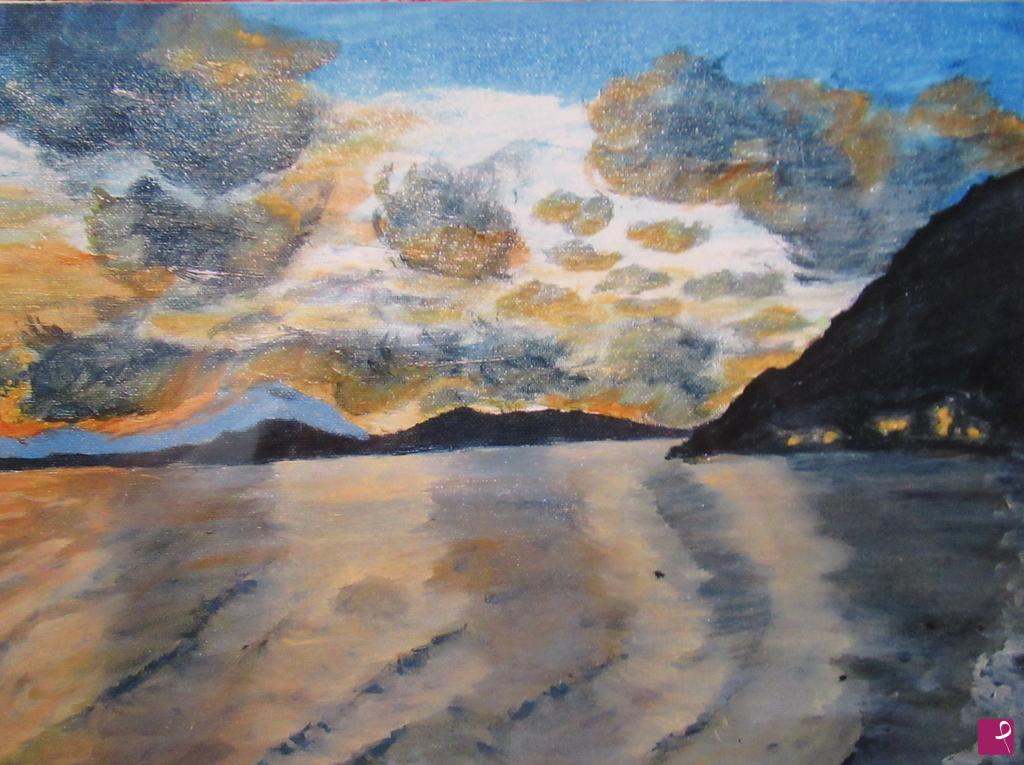 quadri in vendita online - TRAMONTO SUL MARE