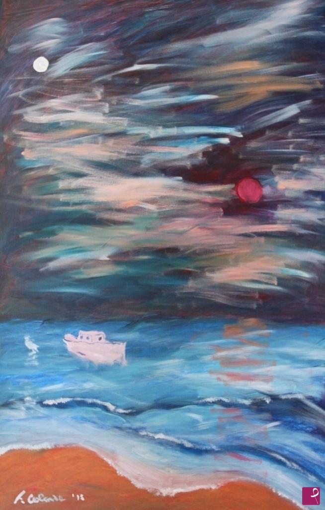 quadri in vendita online - tramonto sul mare