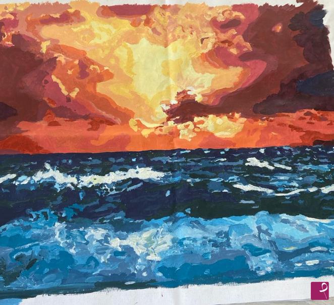 quadri in vendita online - TRAMONTO SUL MARE