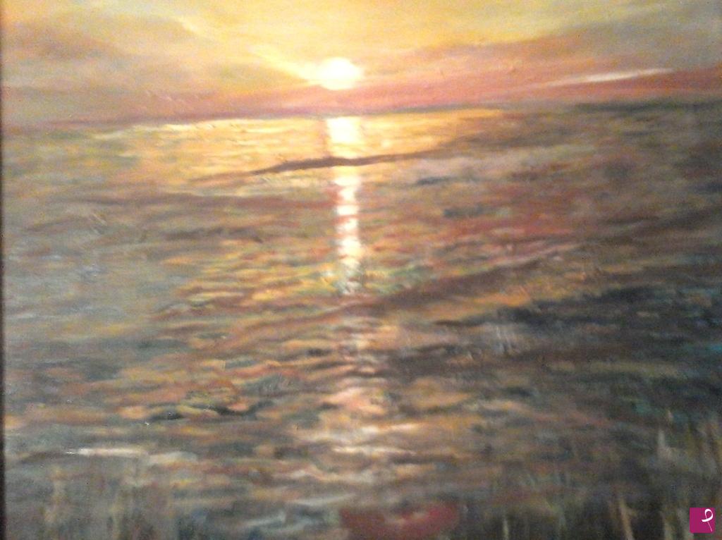 quadri in vendita online - tramonto sul mare