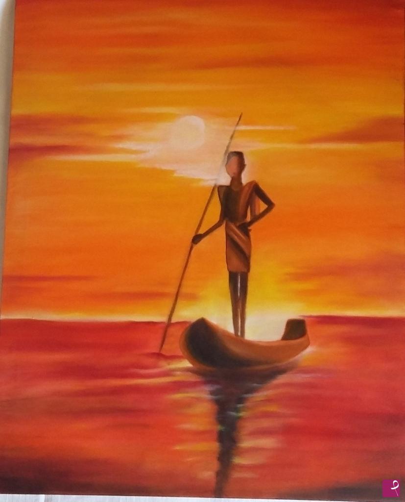 quadri in vendita online - tramonto sul mare