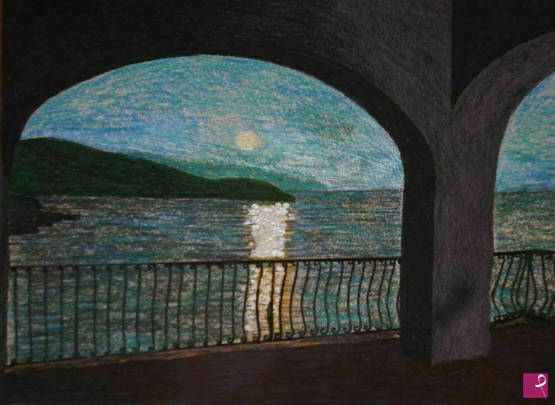 quadri in vendita online - tramonto sul mare