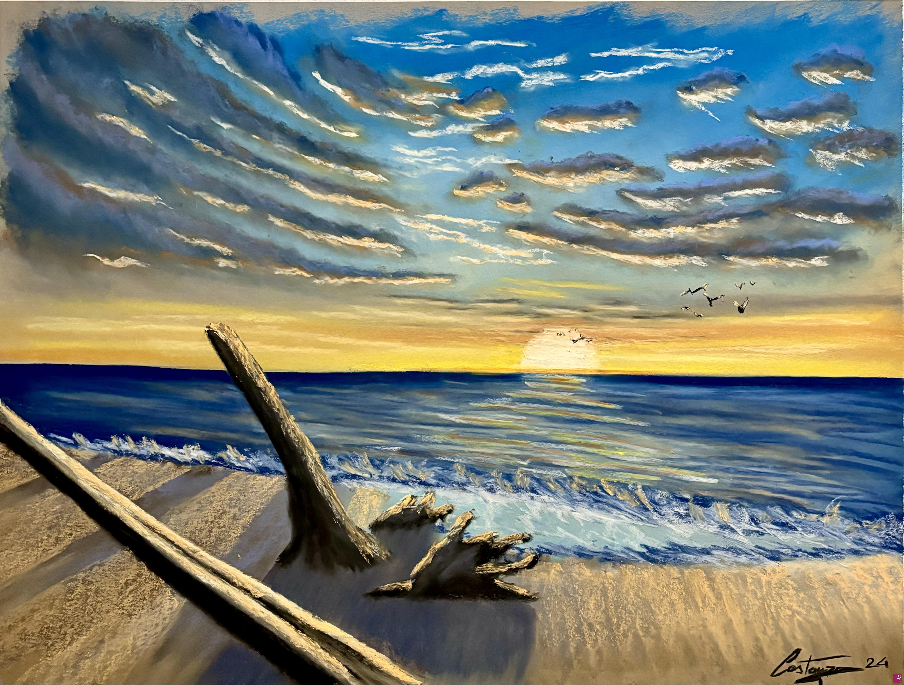 quadri in vendita online - Tramonto Sul Mare II