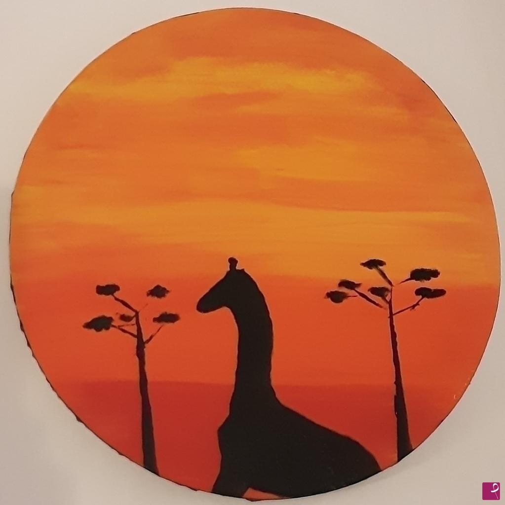 quadri in vendita online - Tramonto sulla Savana..!