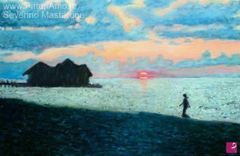 quadri in vendita online - Tramonto Tropicale