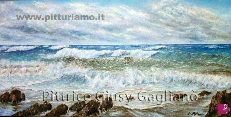 quadri in vendita online - "Travolgenti note salmastre"