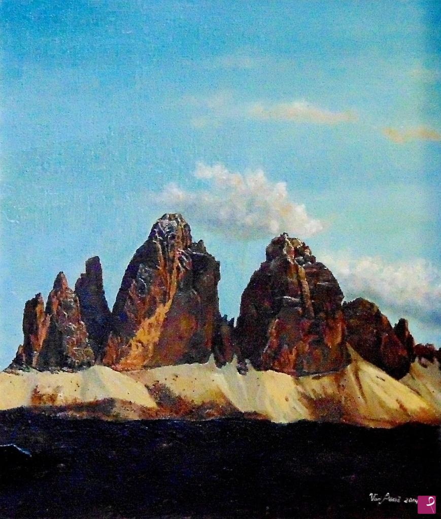 quadri in vendita online - Tre cime di Lavaredo