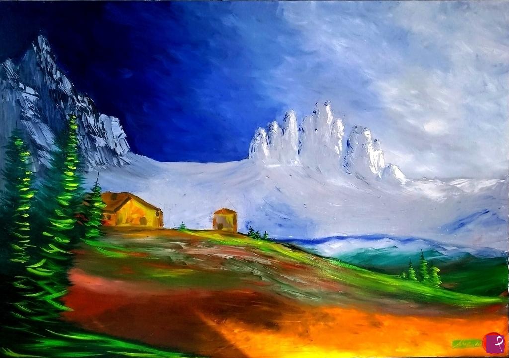 quadri in vendita online - Tre cime di Lavaredo