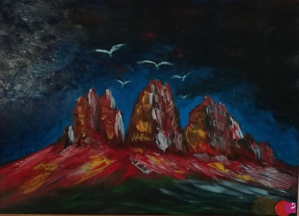 quadri in vendita online - Tre cime di Lavaredo
