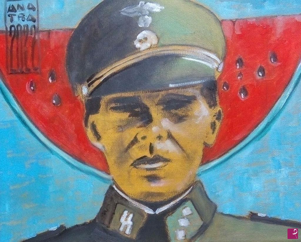 quadri in vendita online - TRE STUDI SU JOSEF MENGELE N° 1 "L'incubo ricorrente del dottor Josef Mengele "  - 2022.