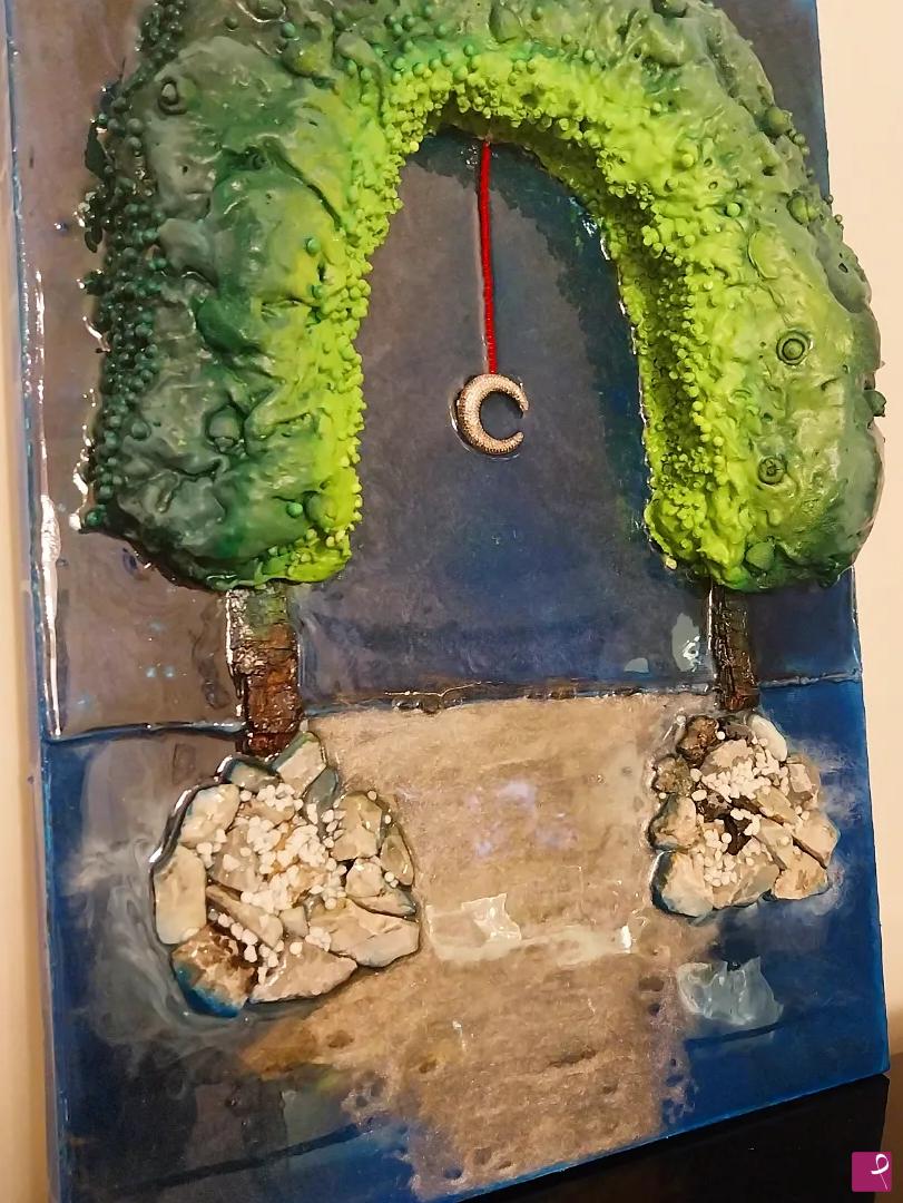 quadri in vendita online - Tree of moon