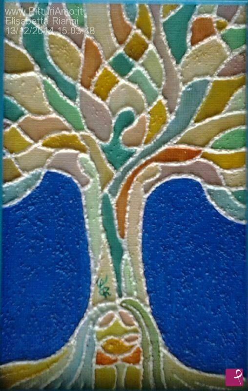 quadri in vendita online - Trees Family 2014