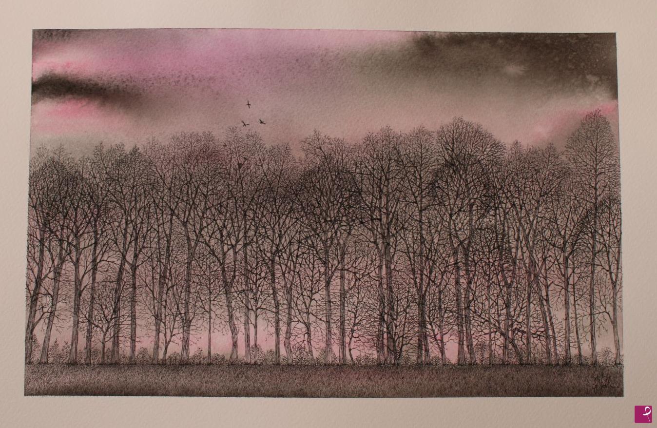 quadri in vendita online - Trees, Monza Park, Italy