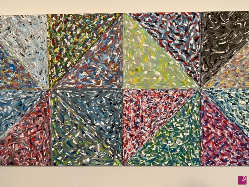 quadri in vendita online - Triangoli di colore