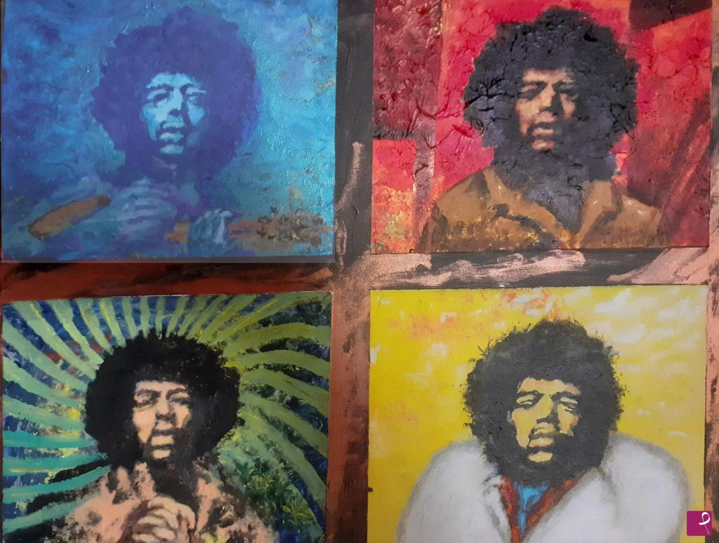 quadri in vendita online - TRIBUTE TO JIMI HENDRIX