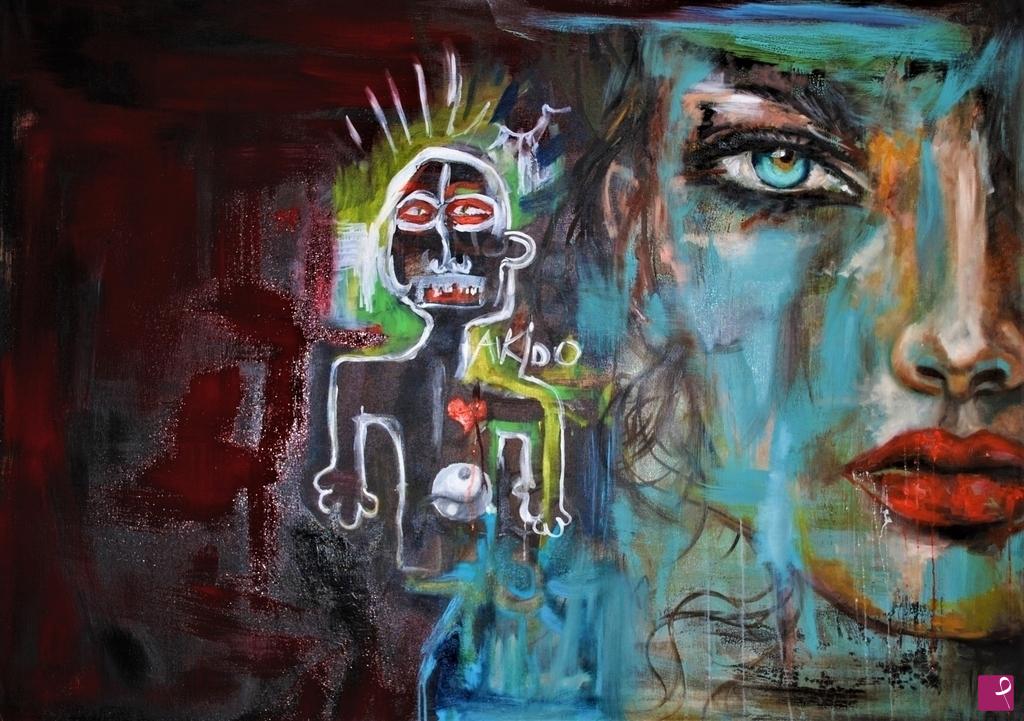 quadri in vendita online - Tributo a Basquiat 