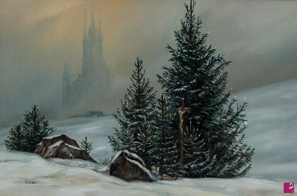 quadri in vendita online - Tributo a Friedrich