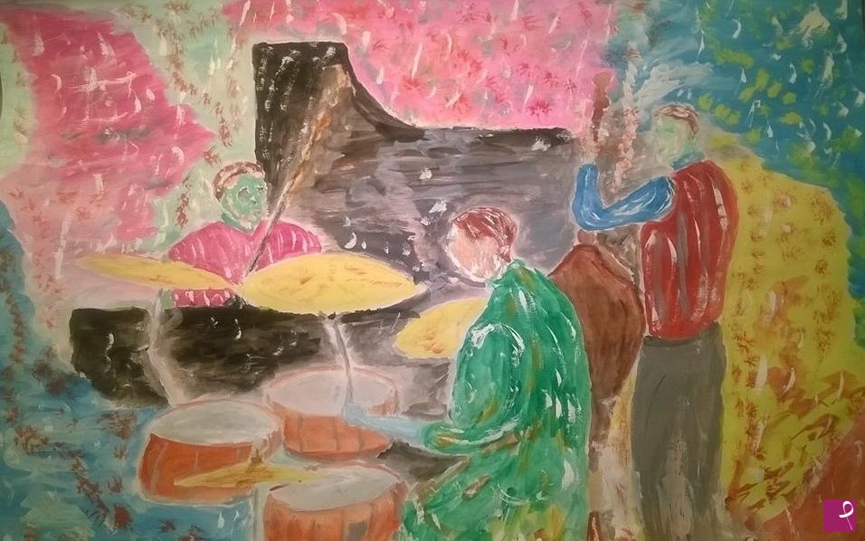 quadri in vendita online - Trio Jazz