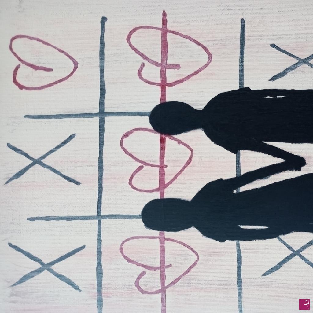 quadri in vendita online - Tris of love
